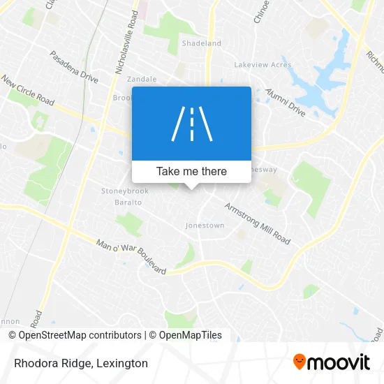 Rhodora Ridge map