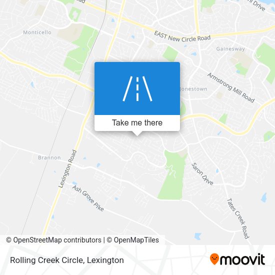 Rolling Creek Circle map