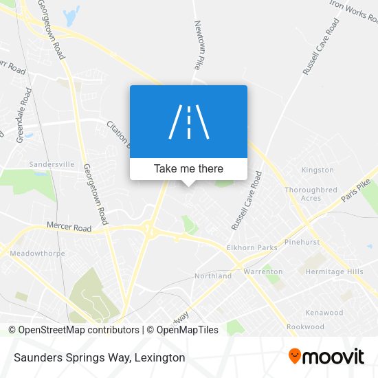 Saunders Springs Way map