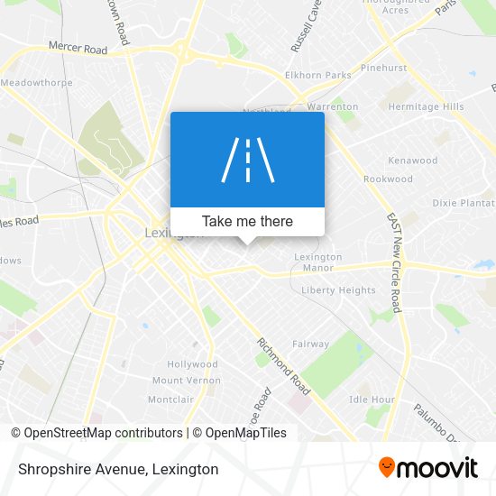 Shropshire Avenue map