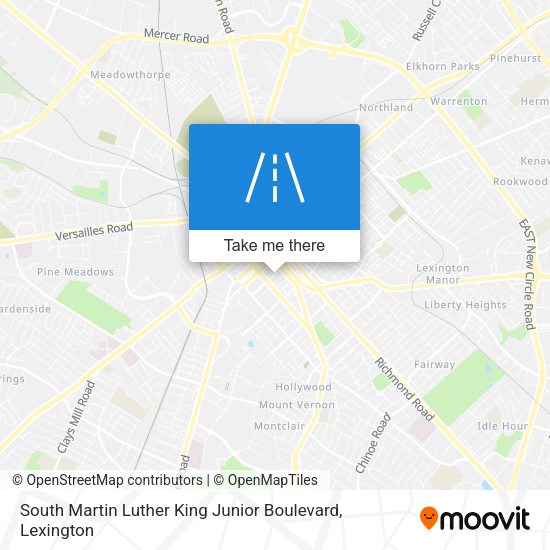 South Martin Luther King Junior Boulevard map