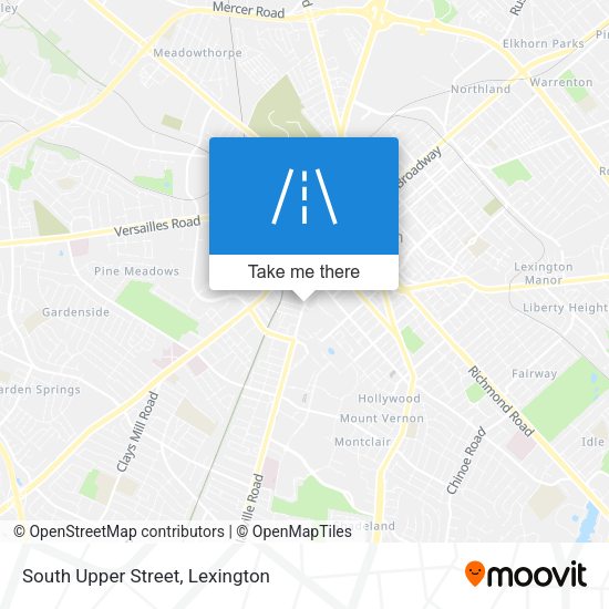 South Upper Street map