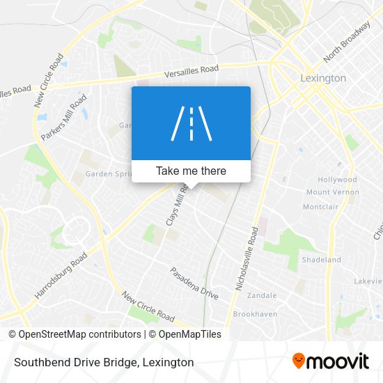 Southbend Drive Bridge map