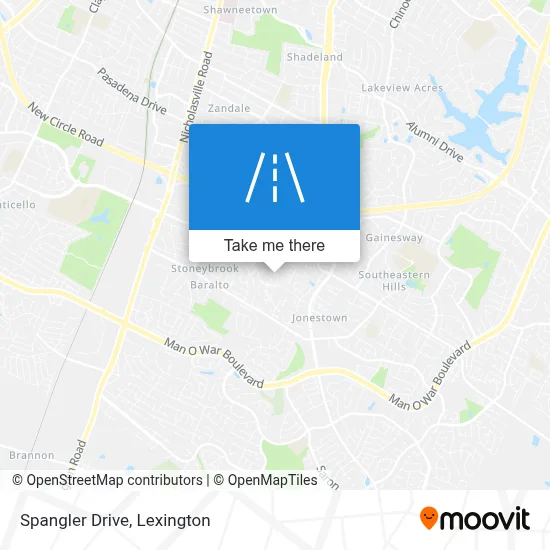 Spangler Drive map