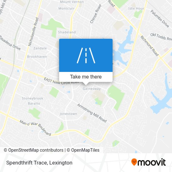 Mapa de Spendthrift Trace