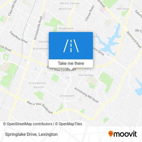 Springlake Drive map