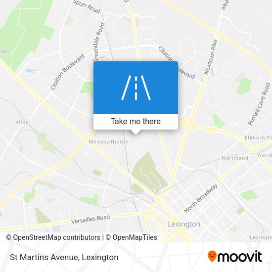 St Martins Avenue map