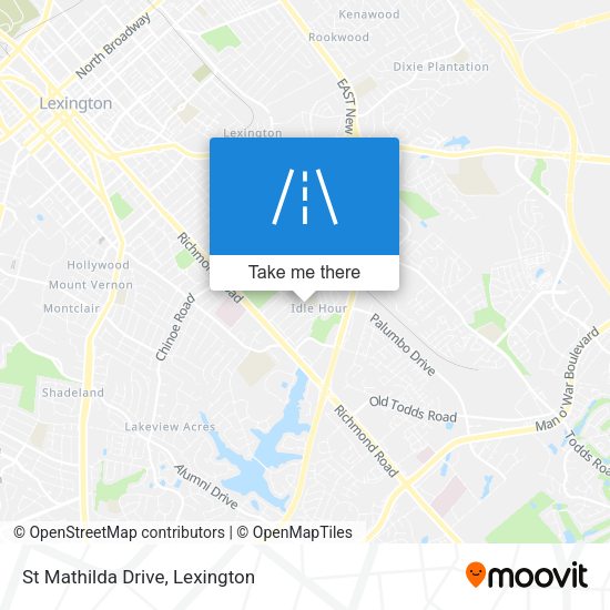 St Mathilda Drive map