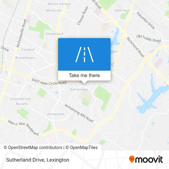 Sutherland Drive map