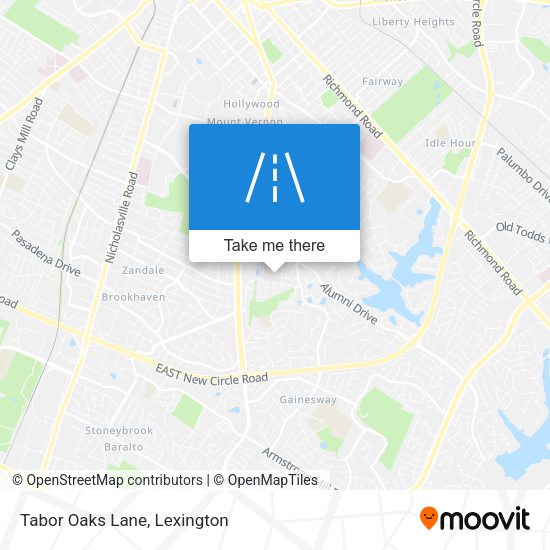 Mapa de Tabor Oaks Lane