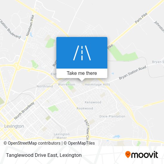 Tanglewood Drive East map