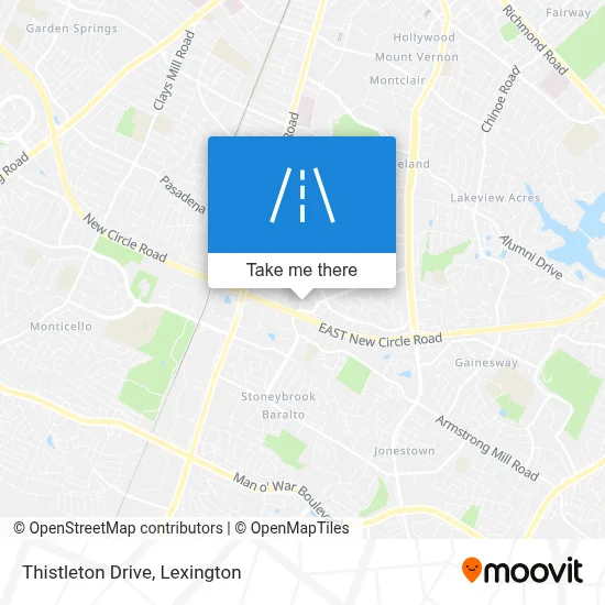 Thistleton Drive map