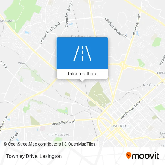 Mapa de Townley Drive