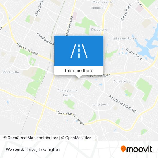 Warwick Drive map