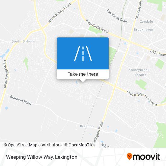 Weeping Willow Way map