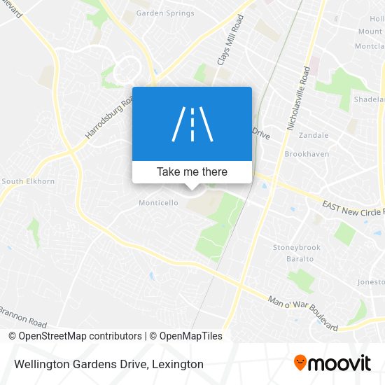 Mapa de Wellington Gardens Drive