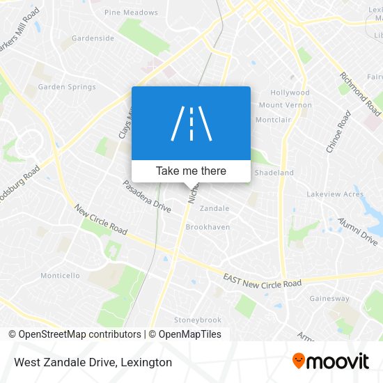 Mapa de West Zandale Drive