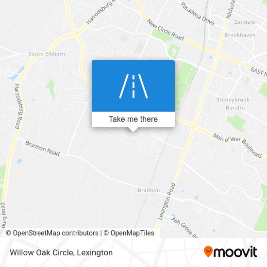 Willow Oak Circle map