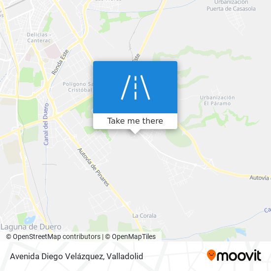 mapa Avenida Diego Velázquez