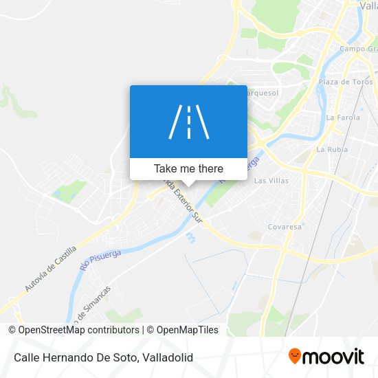 Calle Hernando De Soto map