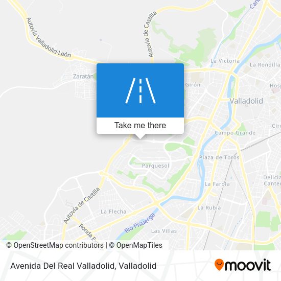 Avenida Del Real Valladolid map