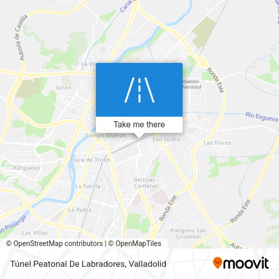 Túnel Peatonal De Labradores map