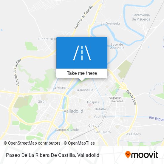 Paseo De La Ribera De Castilla map