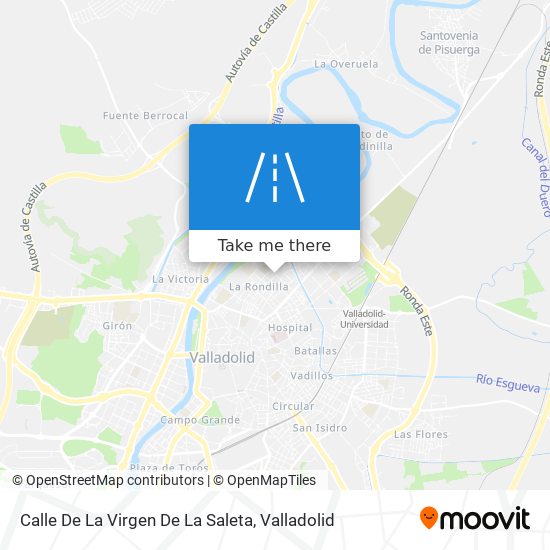 mapa Calle De La Virgen De La Saleta