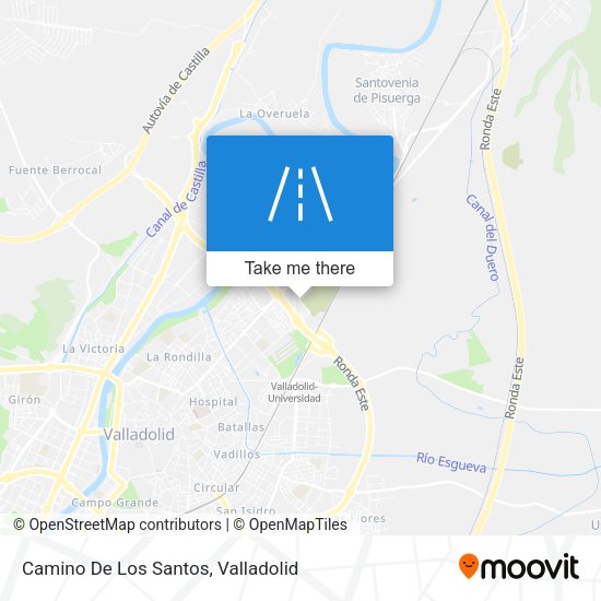 Camino De Los Santos map