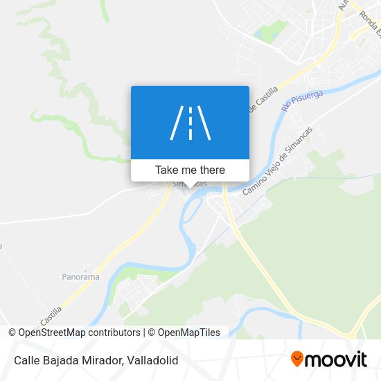 Calle Bajada Mirador map