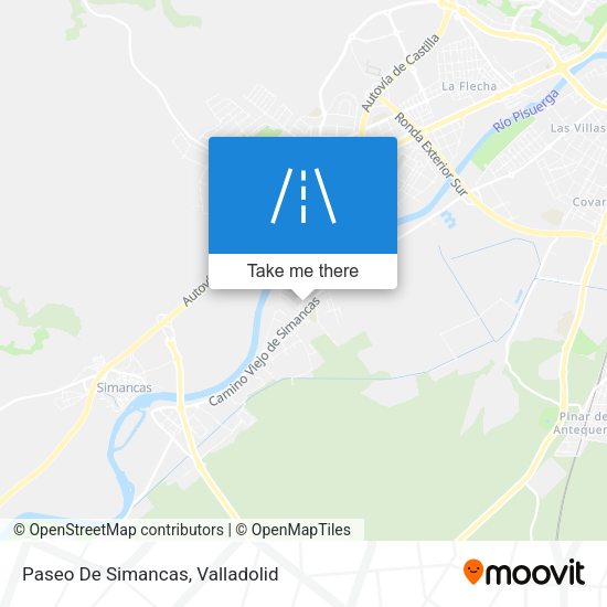 Paseo De Simancas map