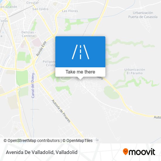 mapa Avenida De Valladolid