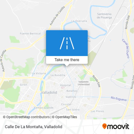 mapa Calle De La Montaña