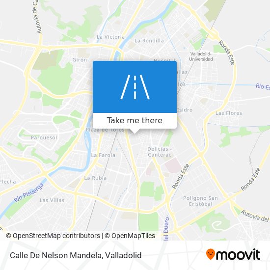 mapa Calle De Nelson Mandela
