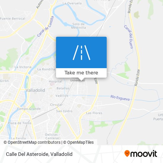 mapa Calle Del Asteroide