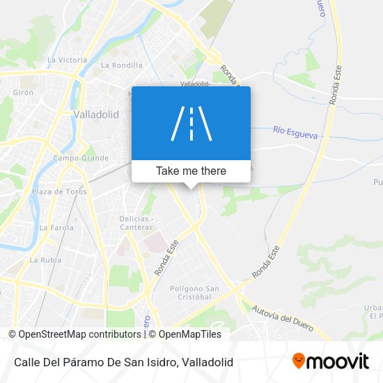 Calle Del Páramo De San Isidro map