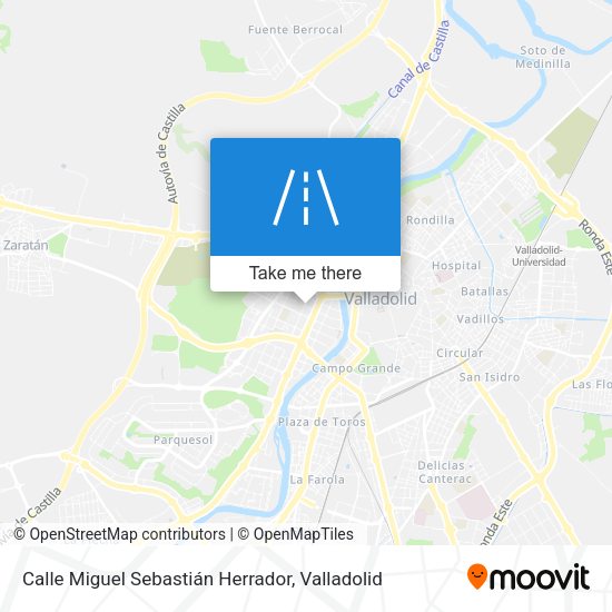 Calle Miguel Sebastián Herrador map