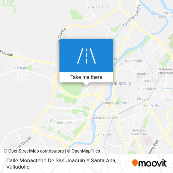 Calle Monasterio De San Joaquín Y Santa Ana map
