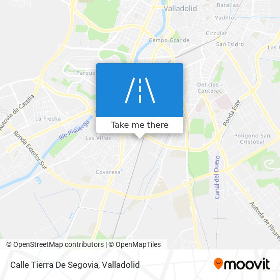 mapa Calle Tierra De Segovia
