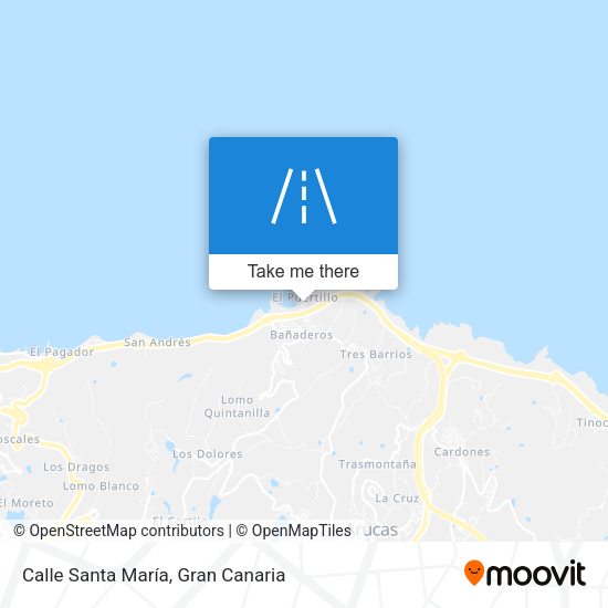 Calle Santa María map
