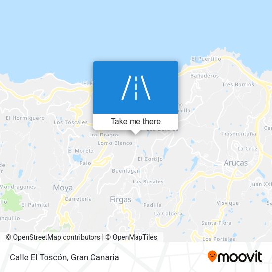 Calle El Toscón map