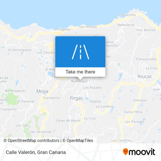 Calle Valerón map