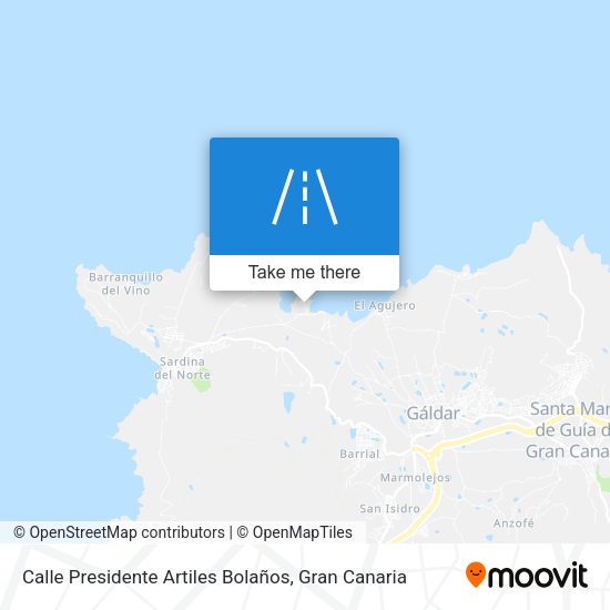 Calle Presidente Artiles Bolaños map