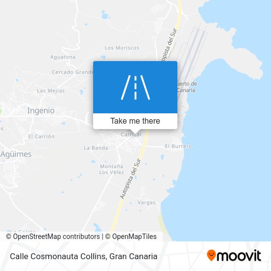 Calle Cosmonauta Collins map