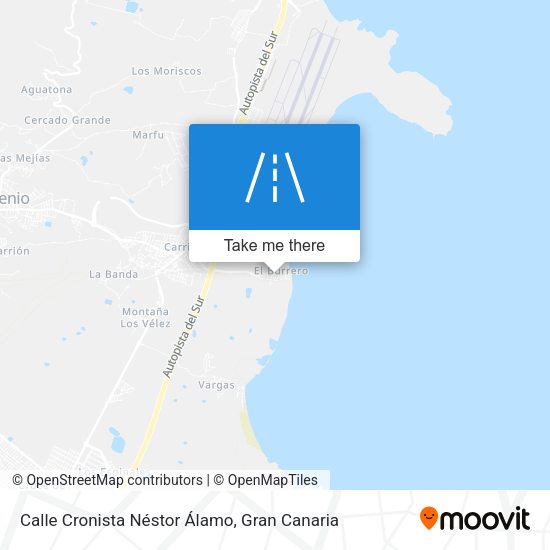 Calle Cronista Néstor Álamo map