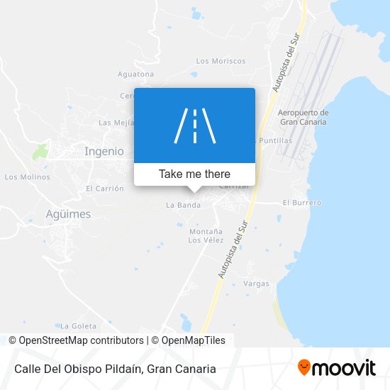Calle Del Obispo Pildaín map