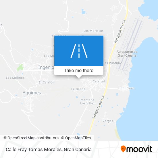 mapa Calle Fray Tomás Morales