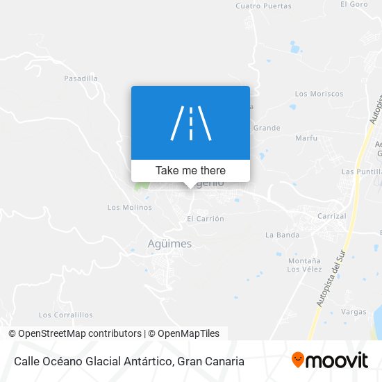 mapa Calle Océano Glacial Antártico