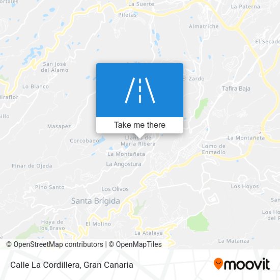Calle La Cordillera map