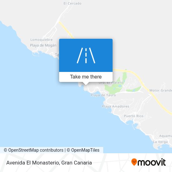 Avenida El Monasterio map